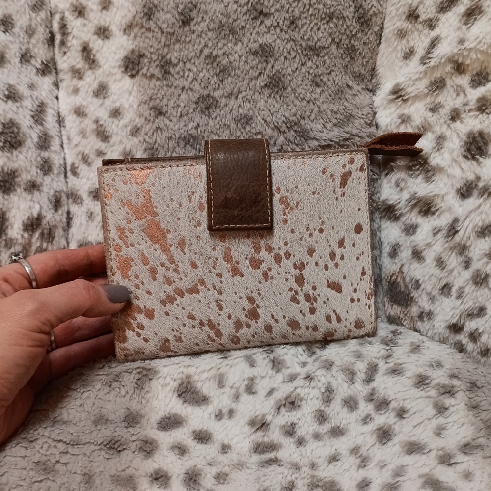 New Vintage Rose Gold Hyde Hair Wallet